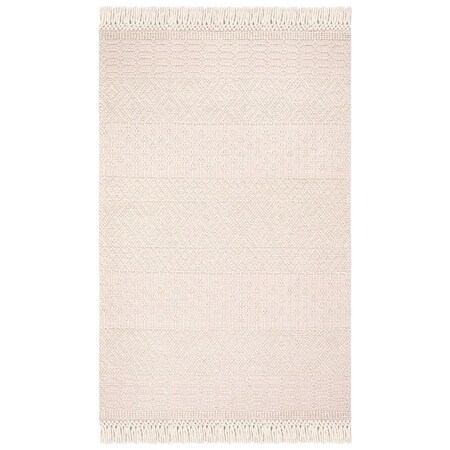 Safavieh 9 x 12 ft. Natura Hand Loomed Rectangle Rug, Ivory & Pink NAT852R-9